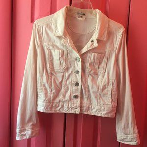 Express White Denim Jacket